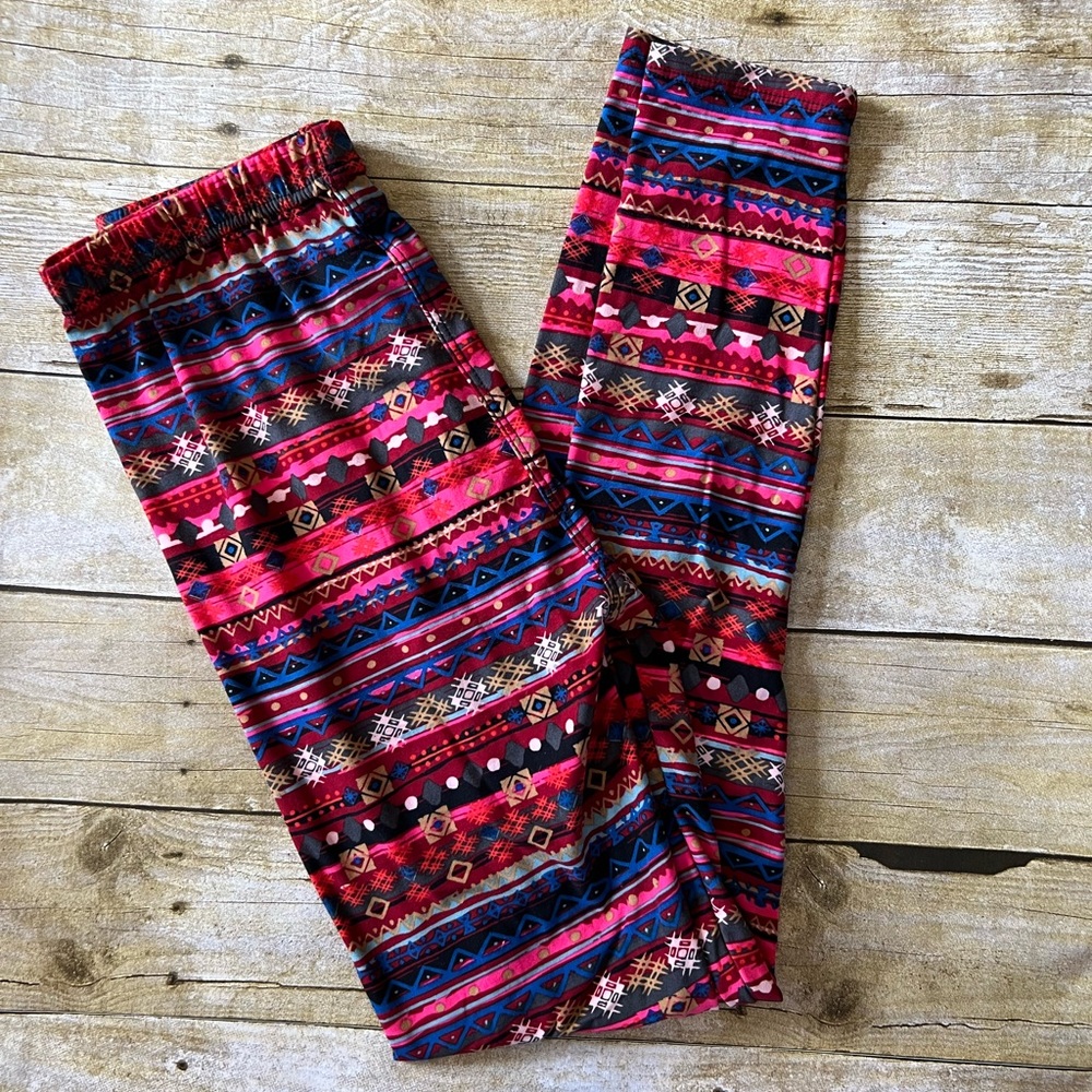 Aztec style leggings, small, agnes& dora
